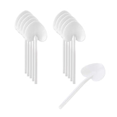 Coppetta Pearl White Plastic Love Shovel Spoon - 3 1/2