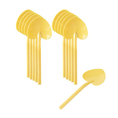 Coppetta Baby Yellow Plastic Love Shovel Spoon - 3 1/2
