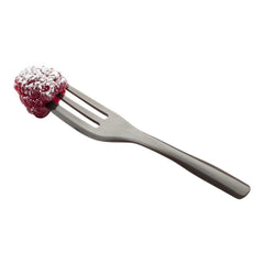 Coppetta Fashion Gray Plastic Cake Fork with Knife Edge - 4