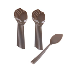 Coppetta Fashion Gray Plastic Petal Spoon - 4 1/2