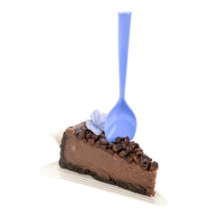Coppetta Periwinkle Plastic Petal Spoon - 4 1/2