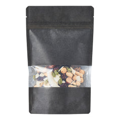 Bag Tek Black Plastic Medium Window Bag - Heat Sealable - 8