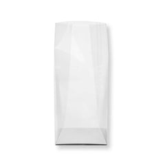 Bag Tek Clear Plastic Gusset Bag - Flat Bottom, Paper Insert, Heat Sealable - 5