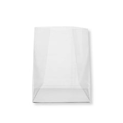 Bag Tek Clear Plastic Gusset Bag - Flat Bottom, Paper Insert, Heat Sealable - 7