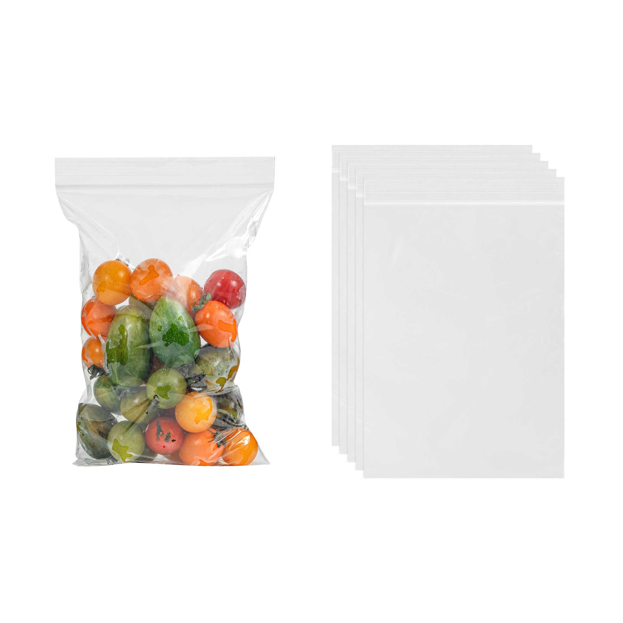 Bag Tek Clear Plastic Zip Bag - BPA-Free, High Clarity - 6" x 9" - 100 count box