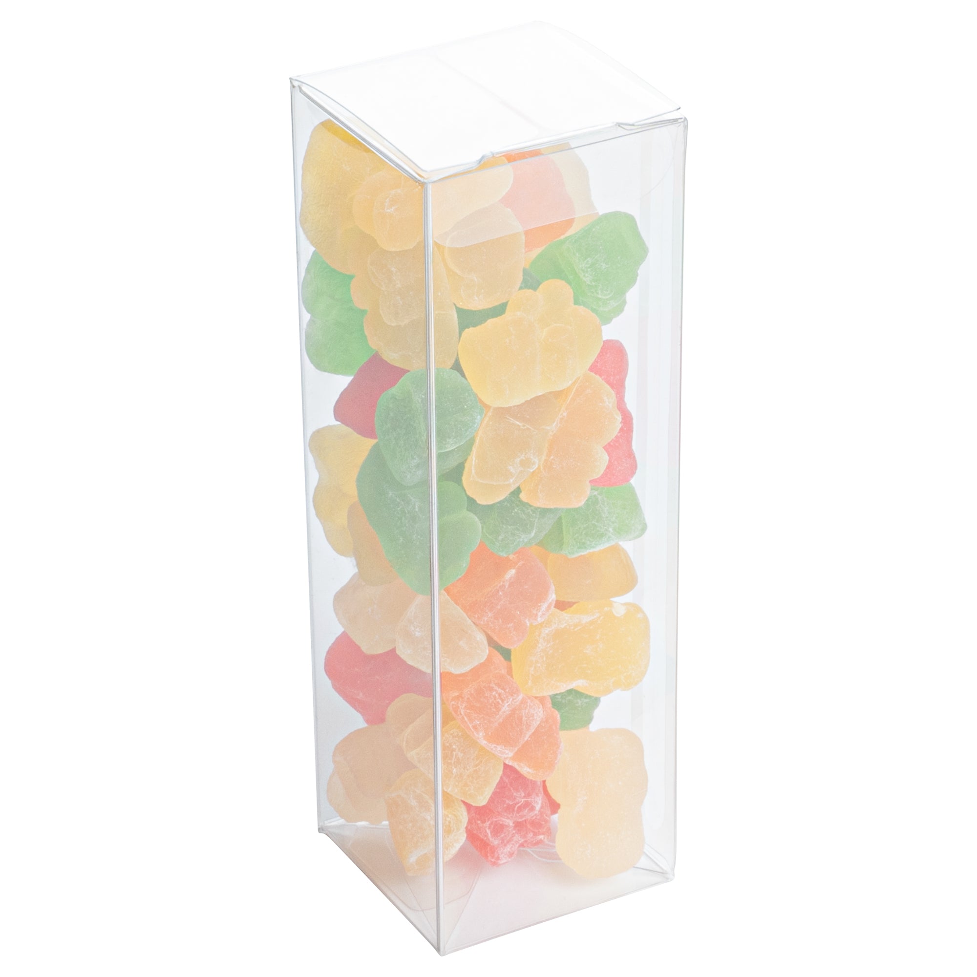 Sweet Vision Clear Plastic Favor Box - Tuck Top, Pop & Lock Bottom - 5" x 1 1/2" x 1 1/2" - 100 count box