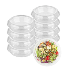 Thermo Tek Round Clear Plastic Serving Platter - with Lid - 7 1/2