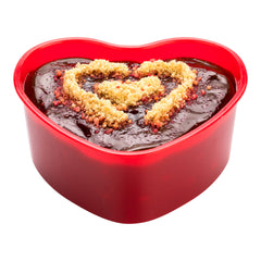 Mini Serve 5 oz Red Plastic Mini Heart Cup - 3 1/4