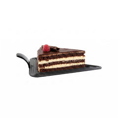 Pastry Tek Triangle Black Plastic Cake Server - 4 1/2