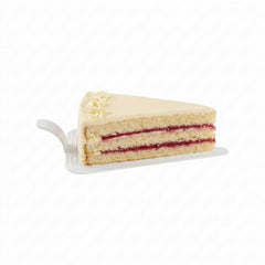 Pastry Tek Triangle White Plastic Cake Server - 4 1/2