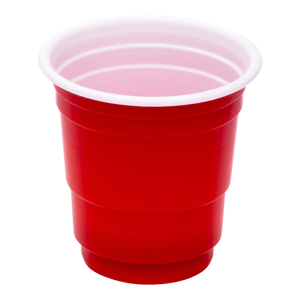 Chef 101 2 oz Red Plastic Party Cup - 2" x 2" x 2" - 500 count box