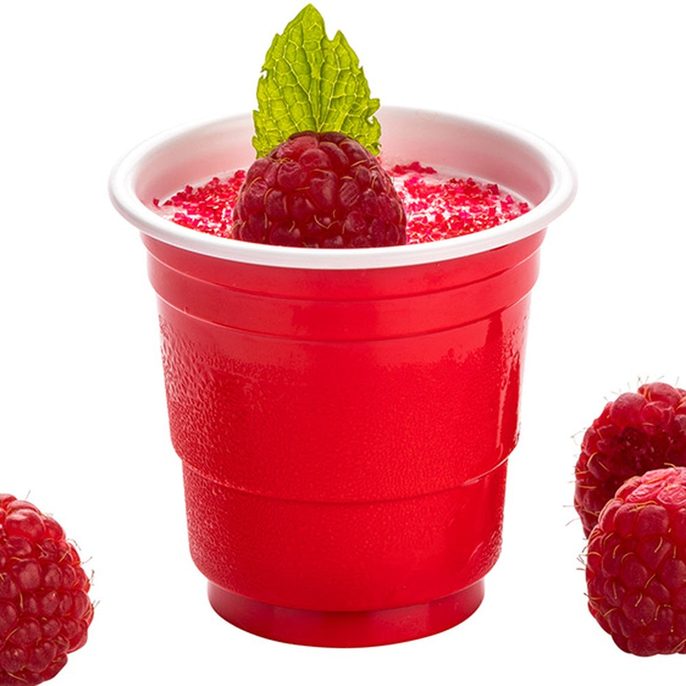 Chef 101 2 oz Red Plastic Party Cup - 2" x 2" x 2" - 500 count box
