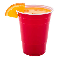 Bev Tek 16 oz Red Plastic Party Cup - 3 3/4