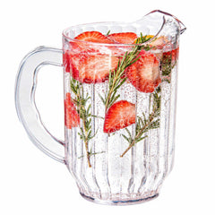 Chef 101 60 oz Clear Plastic Water Pitcher - 5