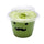 Visage Clear Plastic Top Hat 2-in-1 Straw or Sippy Cup Lid - Fits 9, 12 and 16 oz - 1000 count box