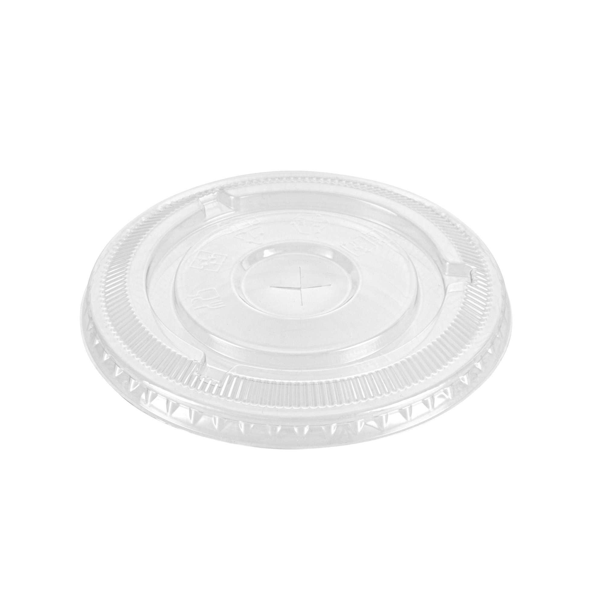 Visage Clear Plastic Flat Straw Lid - Fits 20 oz - 1000 count box