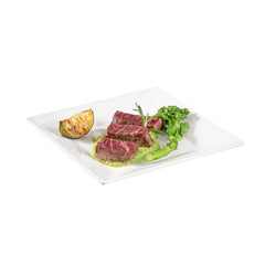 Voga Square White Melamine Small Plate - Classic - 6