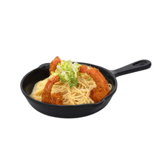 Voga 12 oz Black Melamine Serving Dish with Handle - Faux Cast Iron - 10