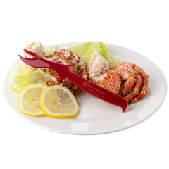Cater Tek Red Plastic Seafood Sheller - 7 1/2