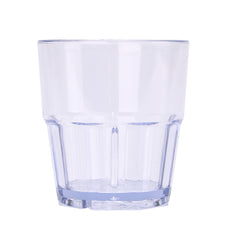 Bev Tek 9 oz Round Clear Plastic Tumbler - Shatter-Resistant - 3 1/4