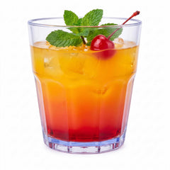 Bev Tek 12 oz Round Clear Plastic Tumbler - Shatter-Resistant - 3 1/2