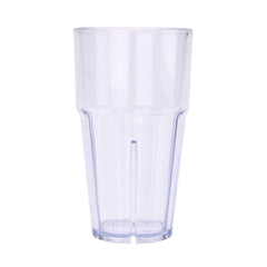 Bev Tek 16 oz Round Clear Plastic Tumbler - Shatter-Resistant - 3 1/2