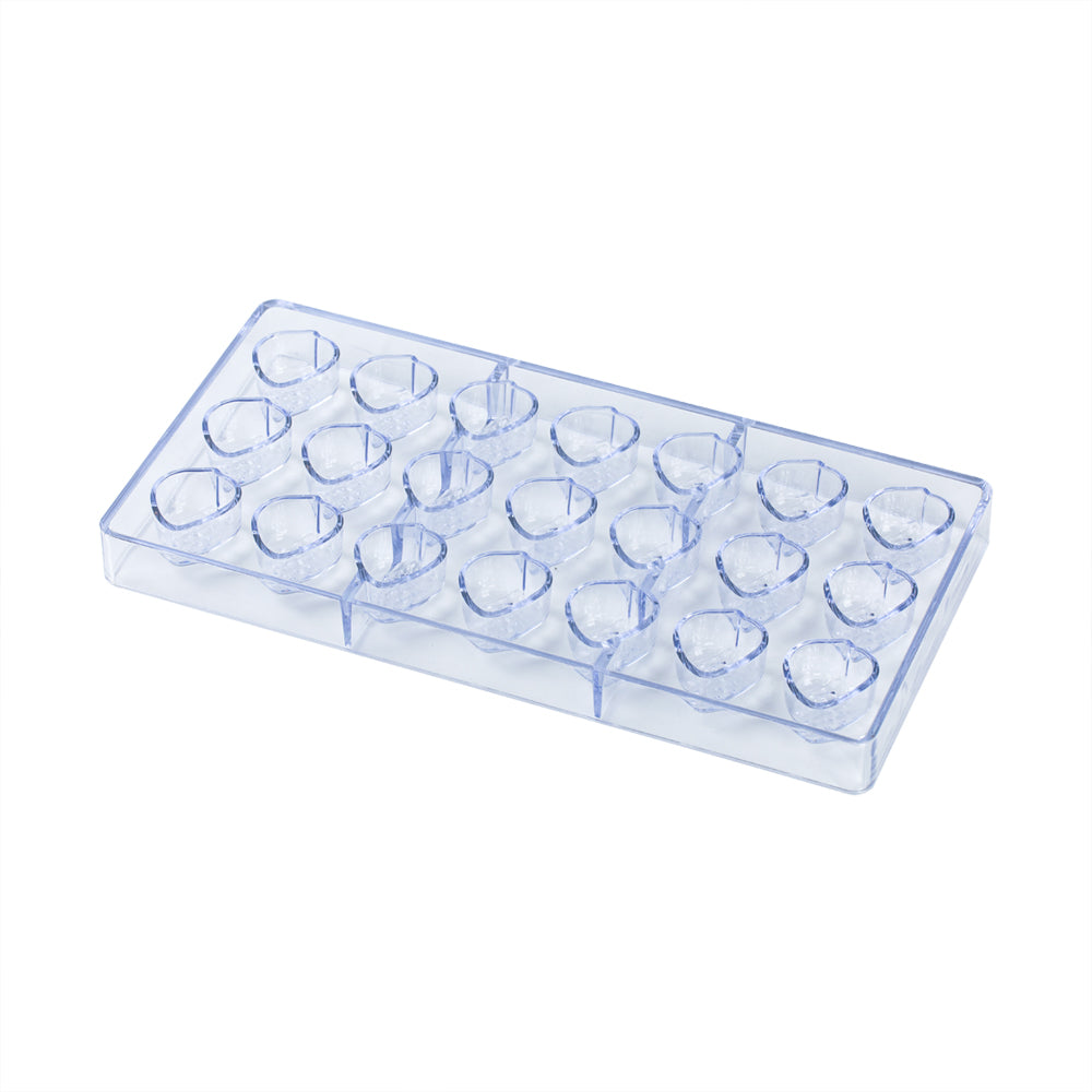Pastry Tek Polycarbonate Berry Candy / Chocolate Mold - 21-Compartment - 1 count box
