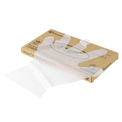 Eco Serve Clear Plastic Medium Compostable Gloves - Powder-Free - 11