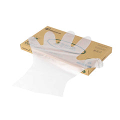 Eco Serve Clear Plastic Large Compostable Gloves - Powder-Free - 11 1/2