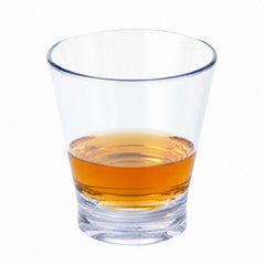 Bev Tek 9 oz SAN Plastic Old Fashioned Glass - Stackable - 3 1/2