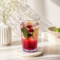 Bev Tek 14 oz SAN Plastic Highball Glass - Stackable - 3 1/4