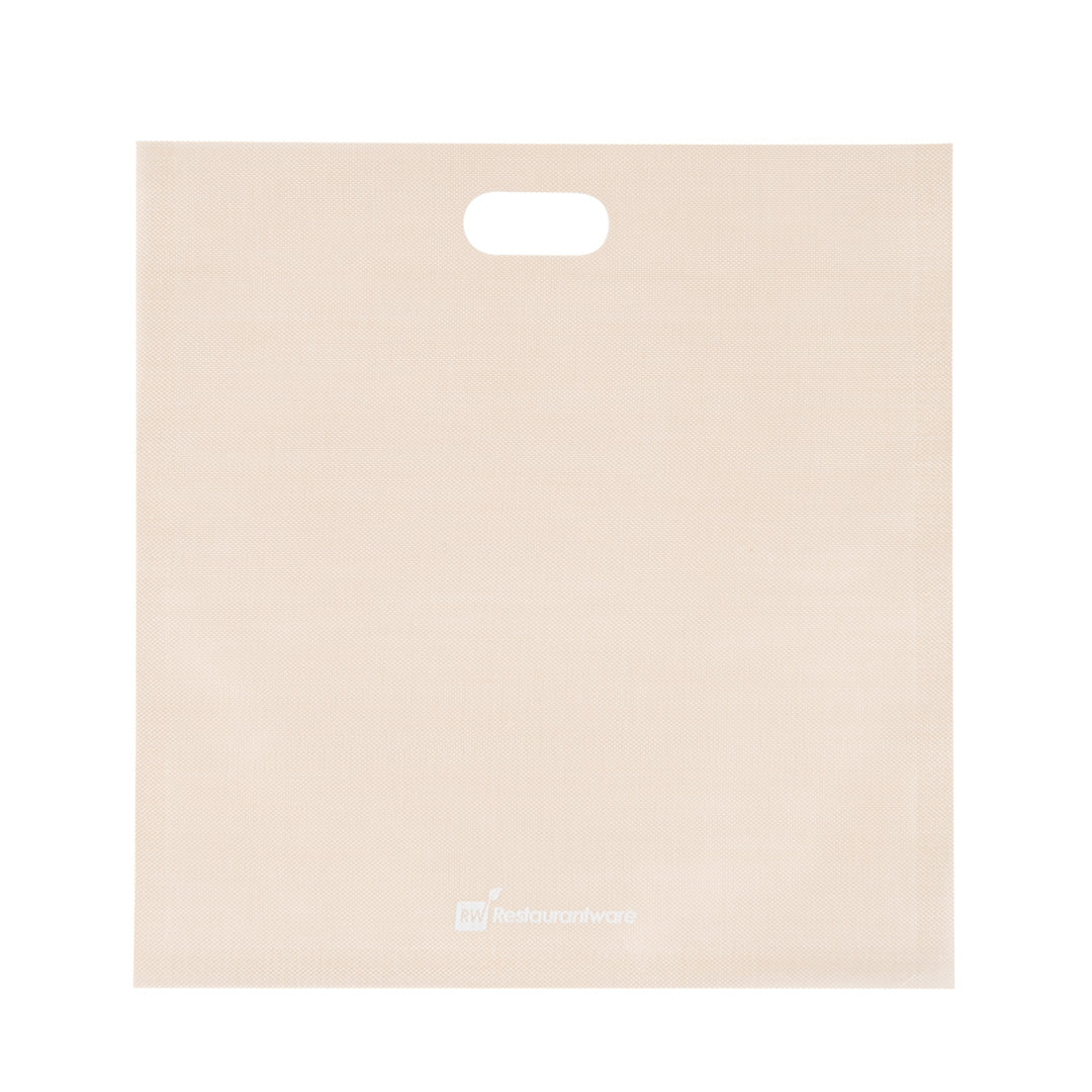 Bag Tek Kraft Plastic Small Toaster Bag - Non-Stick, Heat-Resistant, Semi-Disposable - 6 1/2" x 6 1/4" - 10 count box