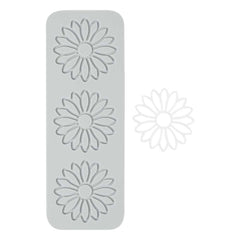Pastry Tek Gray Silicone Flower Fondant Impression Mat - 48 count box