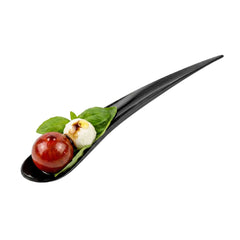 Chef 101 Black Plastic Deco Party Spoon - 8