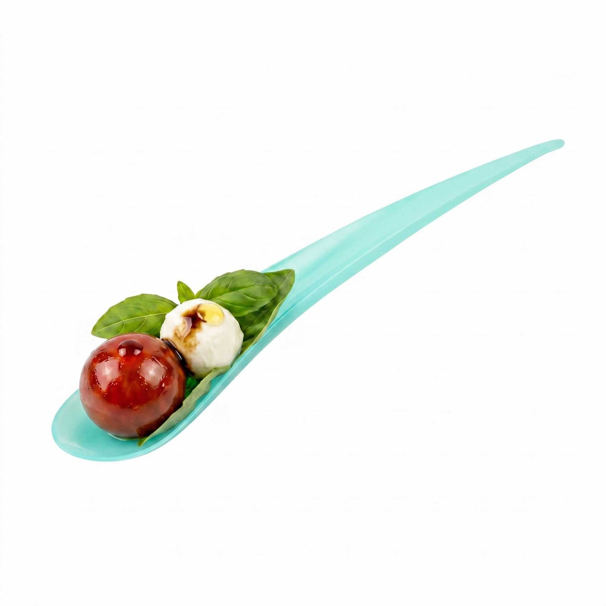 Chef 101 Teal Plastic Deco Party Spoon - 8" - 500 count box