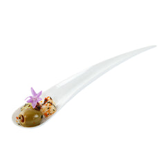 Chef 101 White Plastic Deco Party Spoon - 8