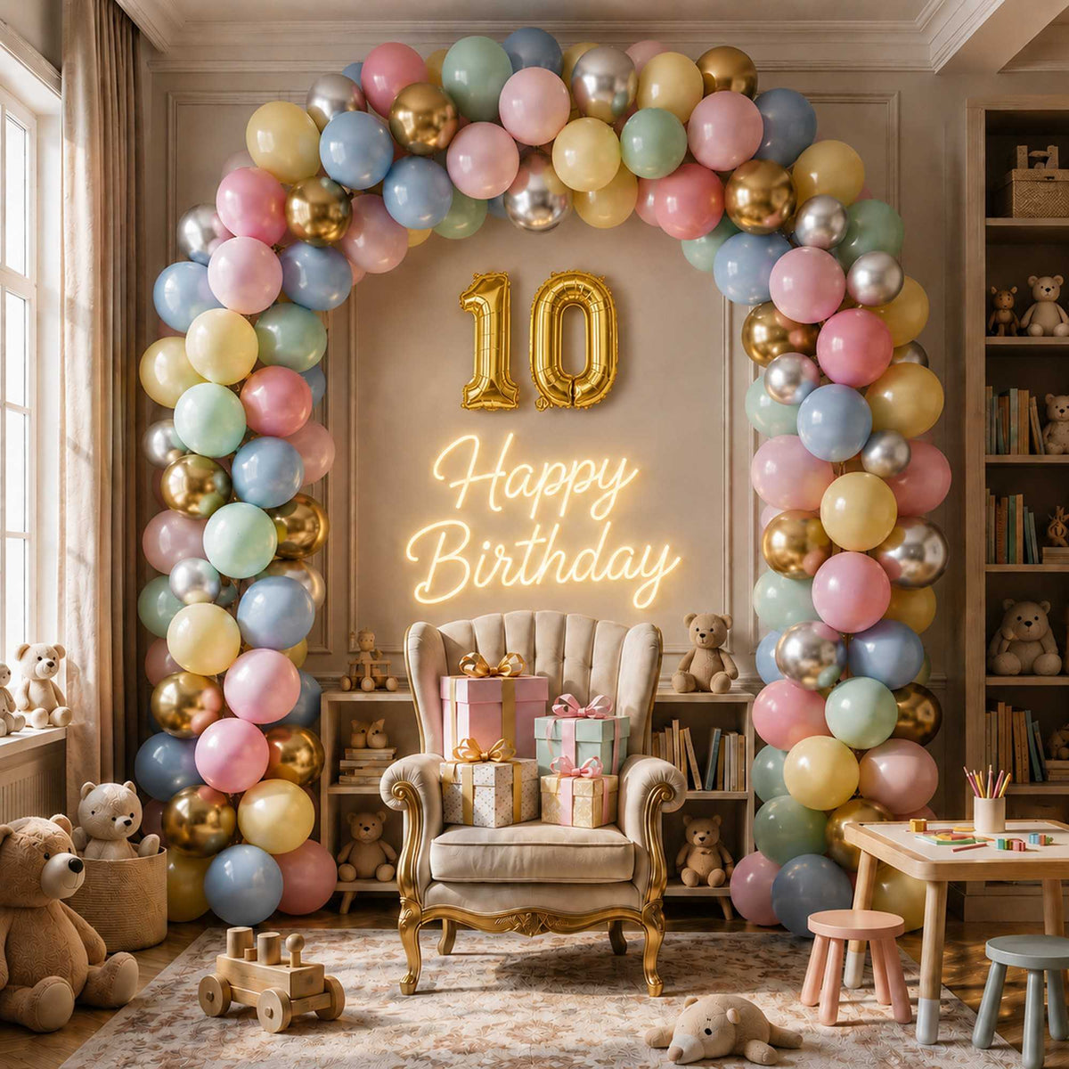 Balloonify Gold Mylar Number 0 Balloon - 16" - 1 count box
