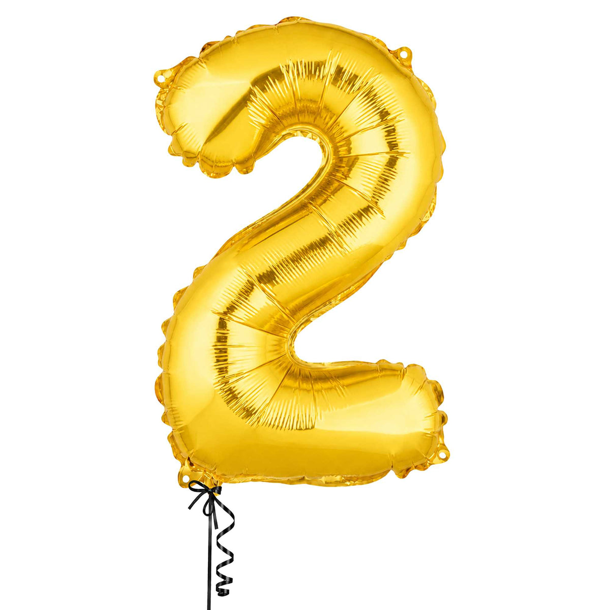 Balloonify Gold Mylar Number 2 Balloon - 16" - 1 count box