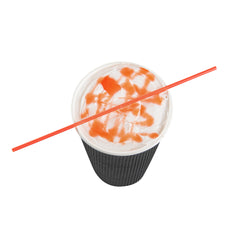 Restpresso Red Plastic Coffee Stirrer / Sip Straw - 7