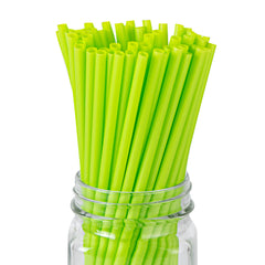 Basic Nature Green PLA / PBAT Plastic Straw - Compostable - 8 1/4