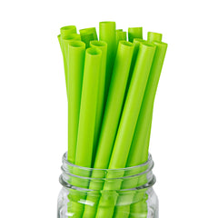 Basic Nature Green PLA / PBAT Plastic Boba Straw - Compostable - 9