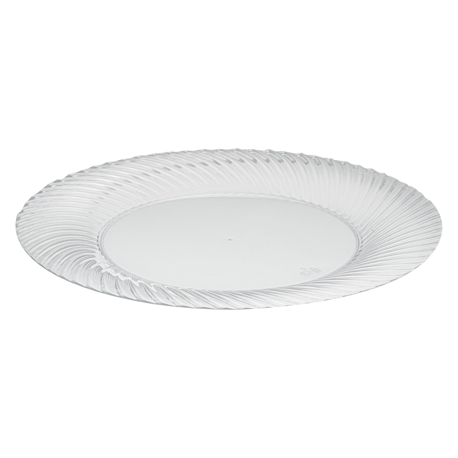 Moderna Round Clear Plastic Wave Plate - 9" x 9" x 1/2" - 200 count box