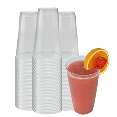 Bev Tek 16 oz Clear Plastic Tumbler - 3 1/4