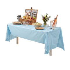 Table Tek Rectangle Blue Plastic Table Cover - 108