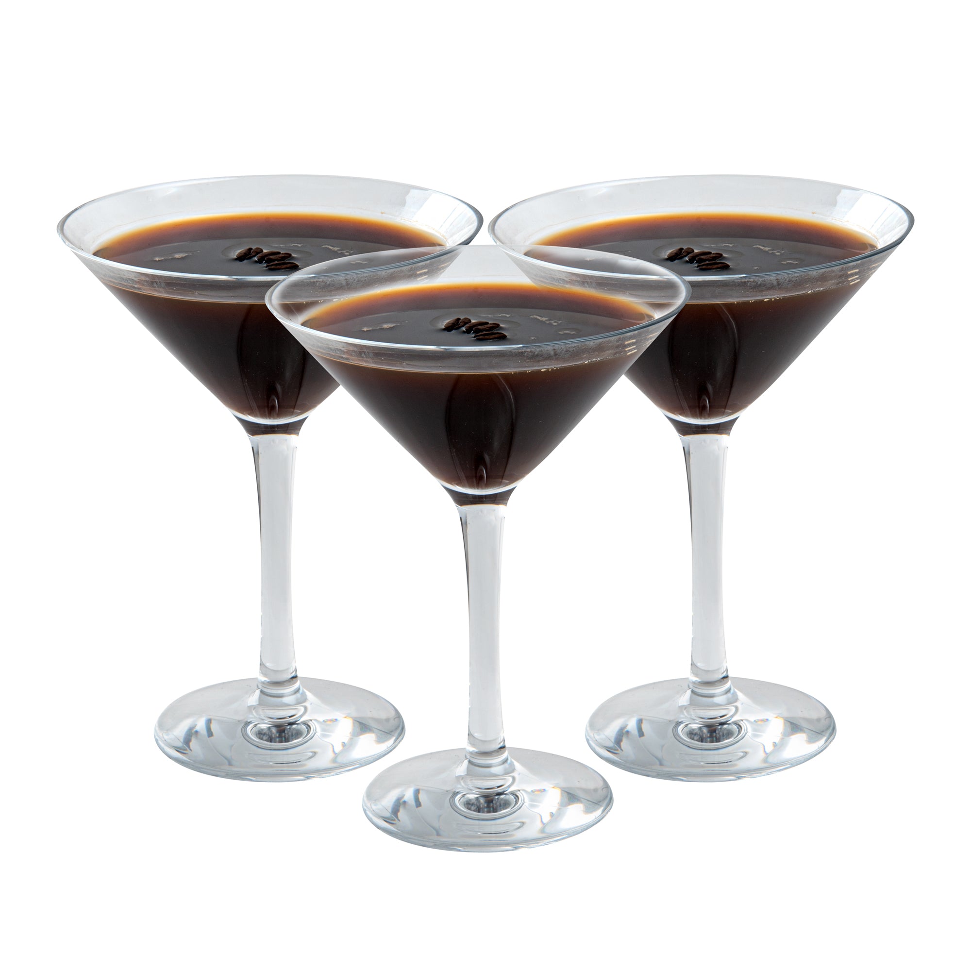 Bev Tek 10 oz Polycarbonate Cocktail Martini Glass - 5 1/4" x 5 1/4" x 6 3/4" - 6 count box