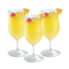 Bev Tek 13 oz Polycarbonate Poco Grande / Pina Colada Glass - 3 1/2