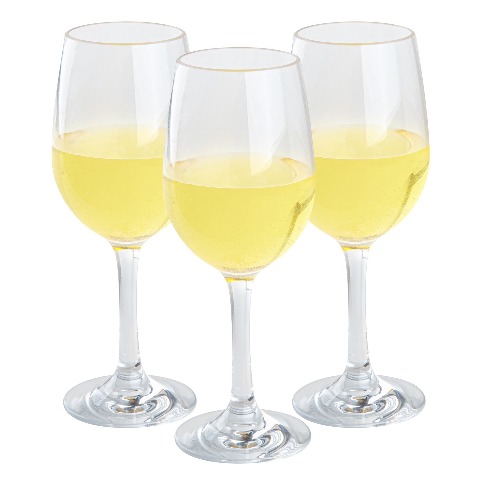 Bev Tek 14 oz Polycarbonate Wine Glass - 3 1/4" x 3 1/4" x 8 1/2" - 6 count box