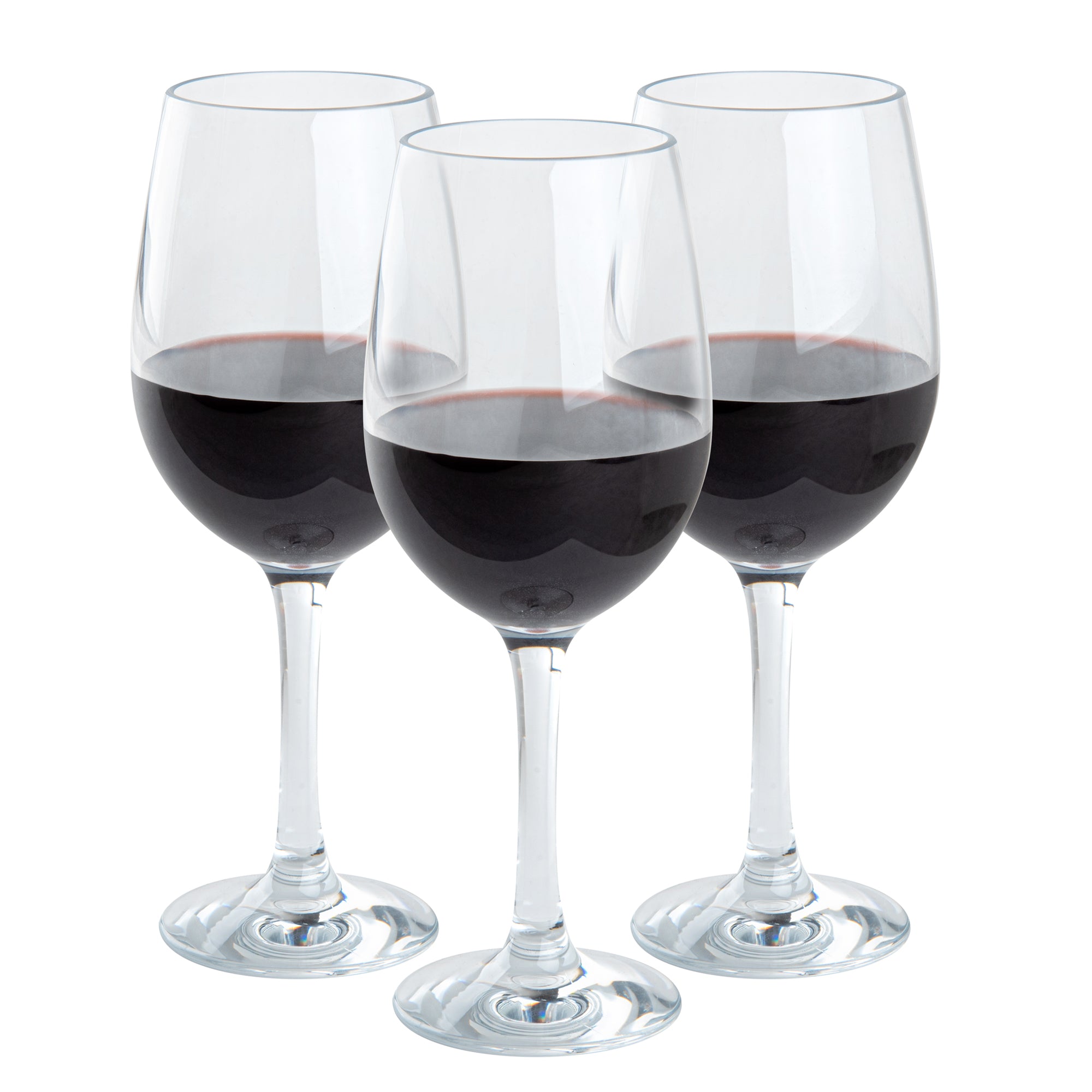 Bev Tek 16 oz Polycarbonate Wine Glass - 3 1/2" x 3 1/2" x 9 1/4" - 6 count box