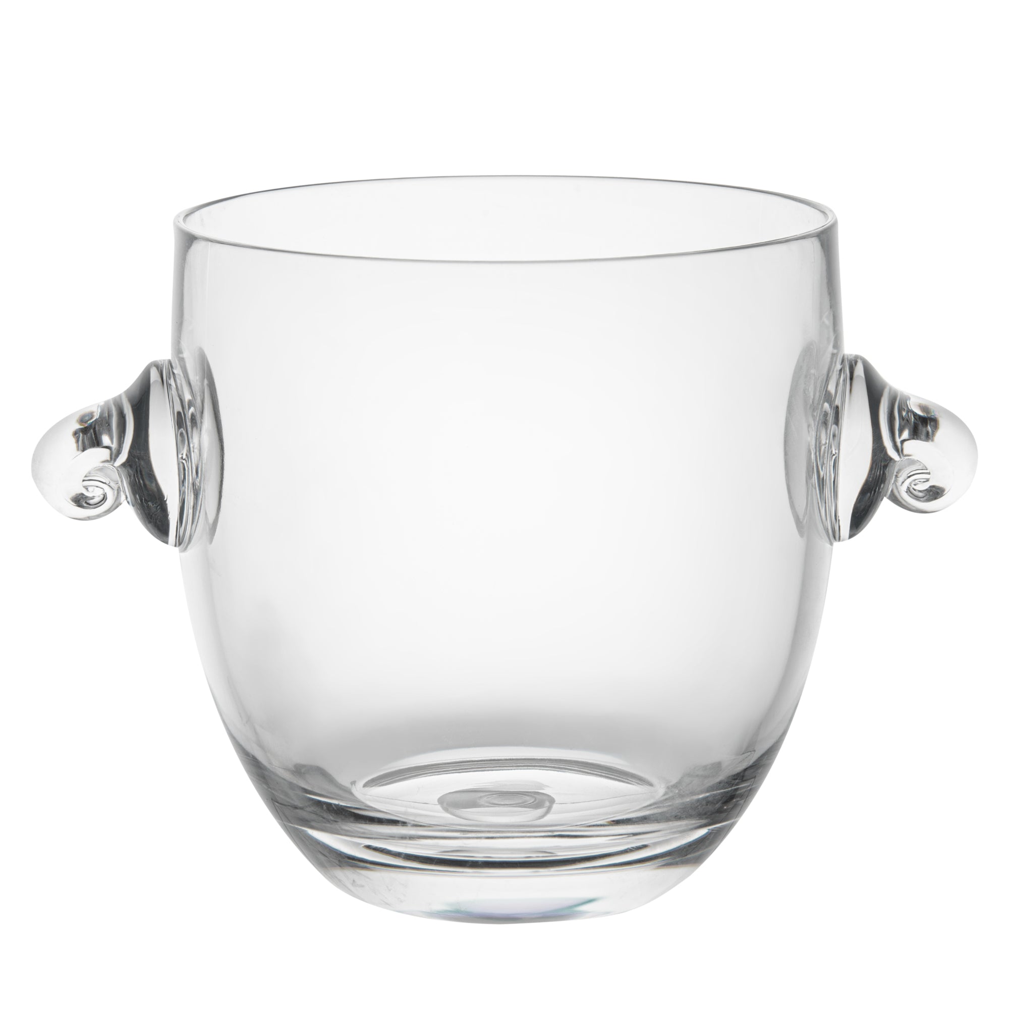Bar Lux 2.1 qt Clear Plastic Ice / Champagne Bucket - 8 3/4" x 6" x 6 1/4" - 1 count box