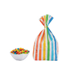 Bag Tek Plastic Candy Bag - Rainbow, Gusseted - 4